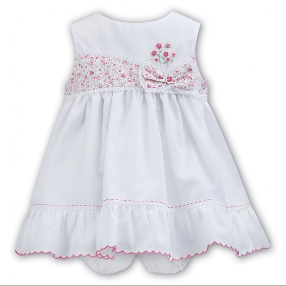NWT Sarah Louise Girls Cotton Dress and Bloomers